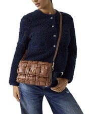 GUESS MARION Gewebte Schultertasche mit Schulterriemen ROT - Damentaschen - 4