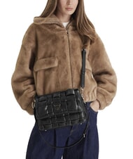 GUESS MARION Gewebte Schultertasche mit Schulterriemen SCHWARZ - Damentaschen - 5