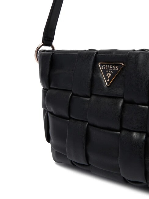 MARION Gewebte Schultertasche SCHWARZ - Damentaschen