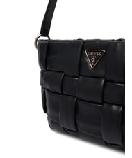 GUESS MARION Gewebte Schultertasche SCHWARZ - Damentaschen - 3