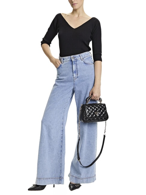 GIULLY Gesteppte Handtasche mit Schulterriemen SCHWARZ - Damentaschen