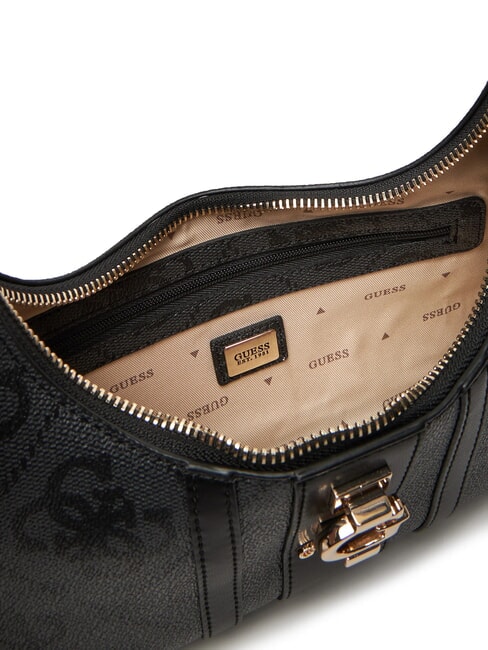 ERENIA Schultertasche mit 4G-Allover-Logo Kohle - Damentaschen