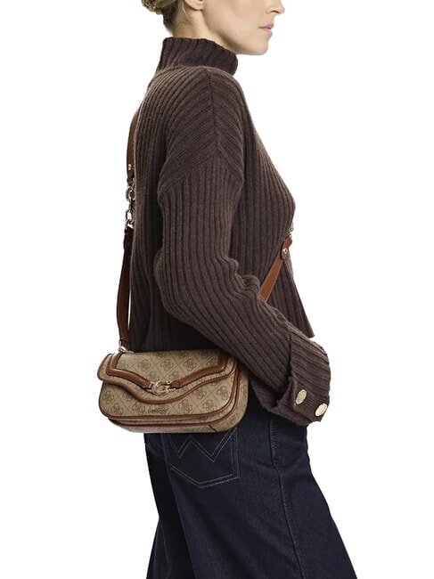 DEA Kleine Umh&auml;ngetasche mit Klappe MILCH-LOGO - Damentaschen