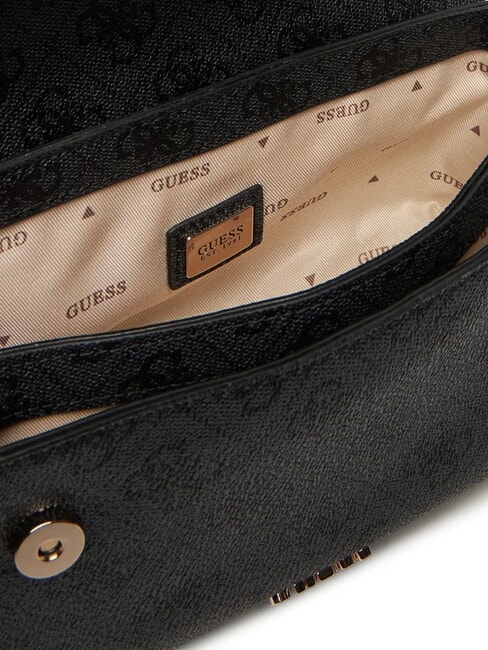 DEA Kleine Umh&auml;ngetasche mit Klappe Kohle - Damentaschen