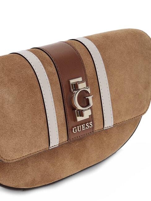 ERENIA Wildleder-Schultertasche COGNAC MULTI - Damentaschen