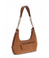 GUESS ERENIA Wildleder-Schultertasche COGNAC MULTI - Damentaschen - 2