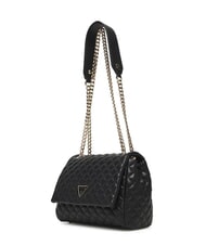 GUESS EVERLEE Gesteppte Schultertasche, Umh&auml;ngetasche SCHWARZ - Damentaschen - 2