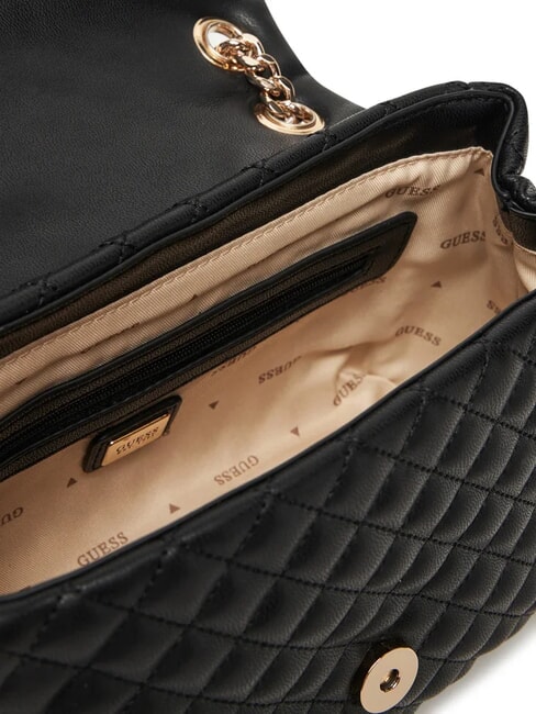 EVERLEE Gesteppte Schultertasche, Umh&auml;ngetasche SCHWARZ - Damentaschen