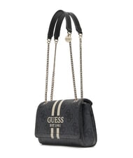 GUESS NOELLE 2 Schultertasche mit Logo, Umh&auml;ngetasche Kohle - Damentaschen - 2