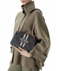 GUESS NOELLE 2 Schultertasche mit Logo, Umh&auml;ngetasche Kohle - Damentaschen - 5