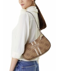 GUESS NOELLE Logo-Schultertasche mit Aufdruck MILCH-LOGO - Damentaschen - 5