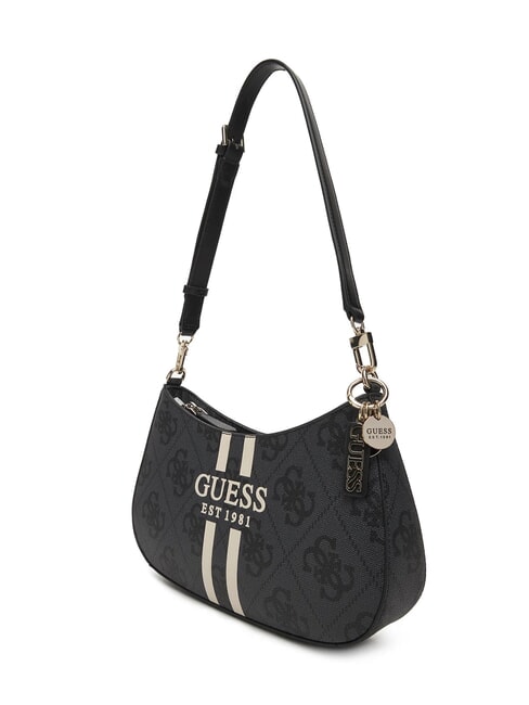 NOELLE Logo-Schultertasche mit Aufdruck Kohle - Damentaschen