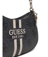 GUESS NOELLE Logo-Schultertasche mit Aufdruck Kohle - Damentaschen - 3