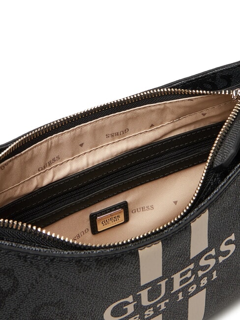 NOELLE Logo-Schultertasche mit Aufdruck Kohle - Damentaschen