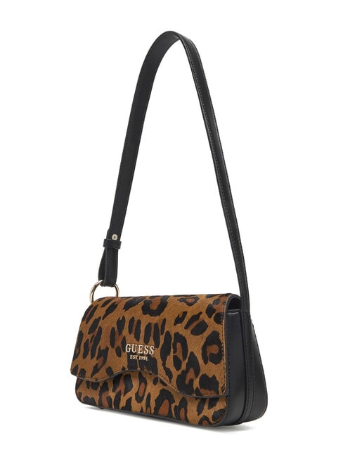 DOMITILLA Schultertasche aus St. Animalier-Leder Leopard - Damentaschen