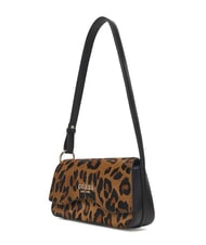 GUESS DOMITILLA Schultertasche aus St. Animalier-Leder Leopard - Damentaschen - 2