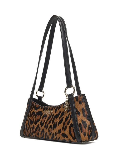 DOMITILLA Schultertasche aus St. Animalier-Leder Leopard - Damentaschen