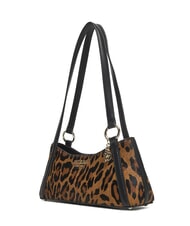 GUESS DOMITILLA Schultertasche aus St. Animalier-Leder Leopard - Damentaschen - 2