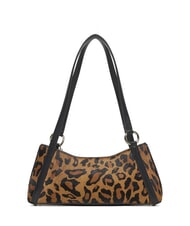 GUESS DOMITILLA Schultertasche aus St. Animalier-Leder Leopard - Damentaschen - 4