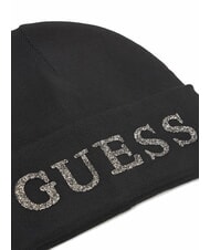 GUESS KNITTED M&uuml;tze mit Strasslogo SCHWARZ - M&uuml;tzen/H&uuml;te - 3