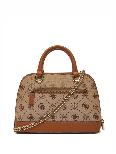 NEDA Kuppelf&ouml;rmige Tasche aus Jacquard-Gewebe MILCH-LOGO - Damentaschen