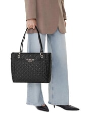 GUESS IDRA Gesteppte Schultertasche SCHWARZ - Damentaschen - 5