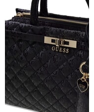 GUESS IDRA Gesteppte Handtasche mit Schulterriemen SCHWARZ - Damentaschen - 4