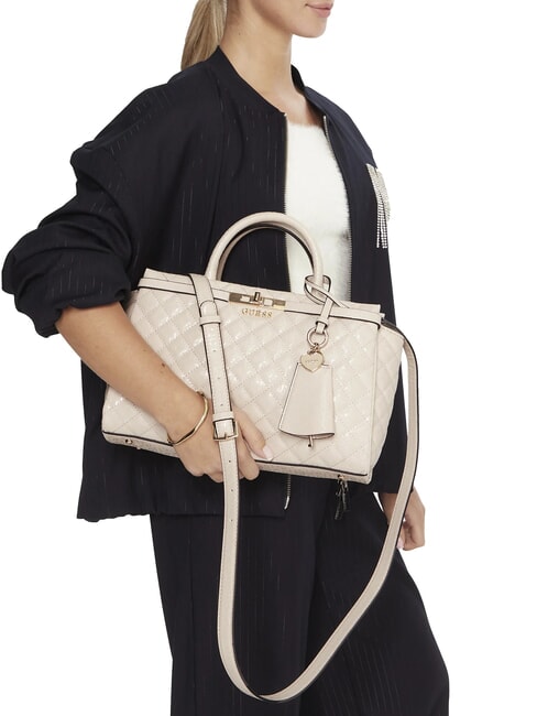 IDRA Gesteppte Handtasche mit Schulterriemen SCHWARZ - Damentaschen