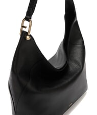 FURLA LARA Schultertasche aus Leder Schwarz - Damentaschen - 3