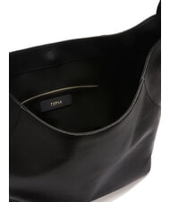 FURLA LARA Schultertasche aus Leder Schwarz - Damentaschen - 7