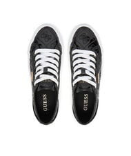 GUESS JLOVE Gl&auml;nzende Turnschuhe SCHWARZ - Damenschuhe - 3