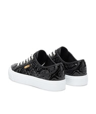 GUESS JLOVE Gl&auml;nzende Turnschuhe SCHWARZ - Damenschuhe - 4