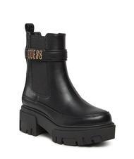 GUESS YELMA Stiefeletten mit metallischem Logo SCHWARZ - Damenschuhe - 3