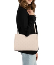 GUESS TISHA Handtasche mit Schulterriemen Stein-Logo - Damentaschen - 4