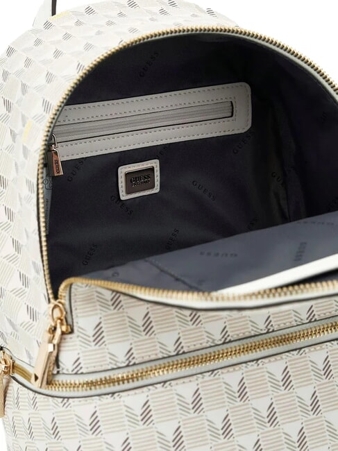 FOLLIE Rucksack mit Jet Set-Logo-Print Stein-Logo - Damentaschen