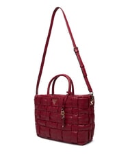 GUESS MARION Gewebte Handtasche mit Schulterriemen ROT - Damentaschen - 4