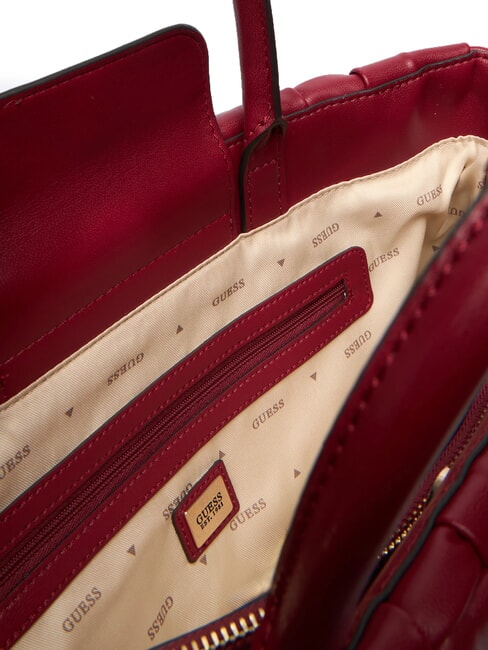 MARION Gewebte Handtasche mit Schulterriemen ROT - Damentaschen