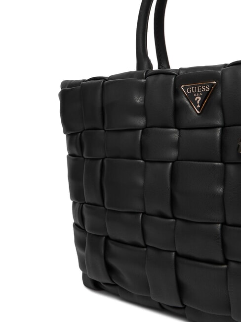 MARION Gewebte Handtasche mit Schulterriemen SCHWARZ - Damentaschen