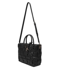 GUESS MARION Gewebte Handtasche mit Schulterriemen SCHWARZ - Damentaschen - 4