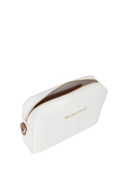 ALEXIA Mini-Schultertasche f&uuml;r Kameras wei&szlig;/Leder - Damentaschen