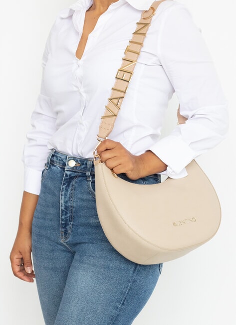 ALEXIA Schultertasche mit Schultergurt Leder - Damentaschen