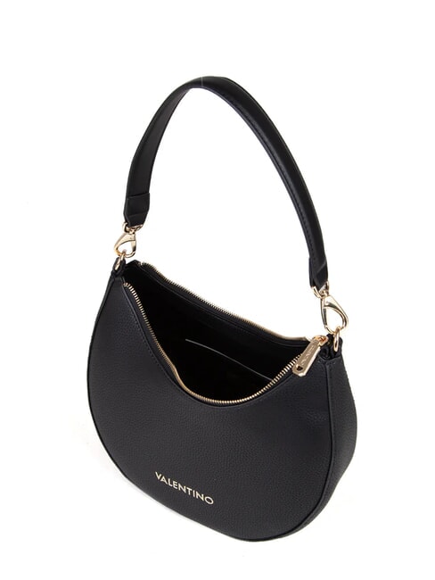 ALEXIA Schultertasche mit Schultergurt Schwarz - Damentaschen