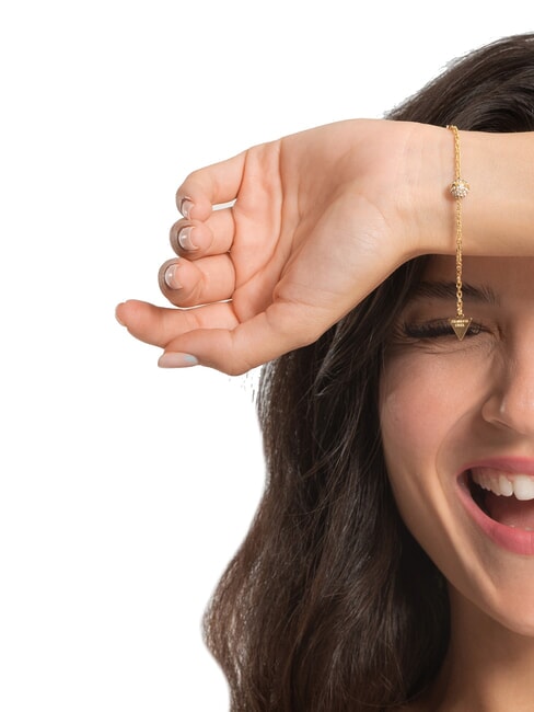 CALYPSO Armband mit Kugel und Kristallen gelbes Gold - Armb&auml;nder