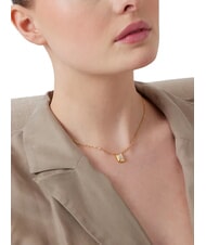 GUESS 4G LIGHT Halskette mit quadratischem Zirkonanh&auml;nger - Halsketten