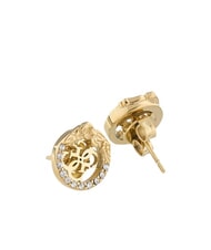 GUESS 4 LOVE Runde Ohrringe mit 4G-Logo und Strasssteinen gelbes Gold - Ohrringe - 3