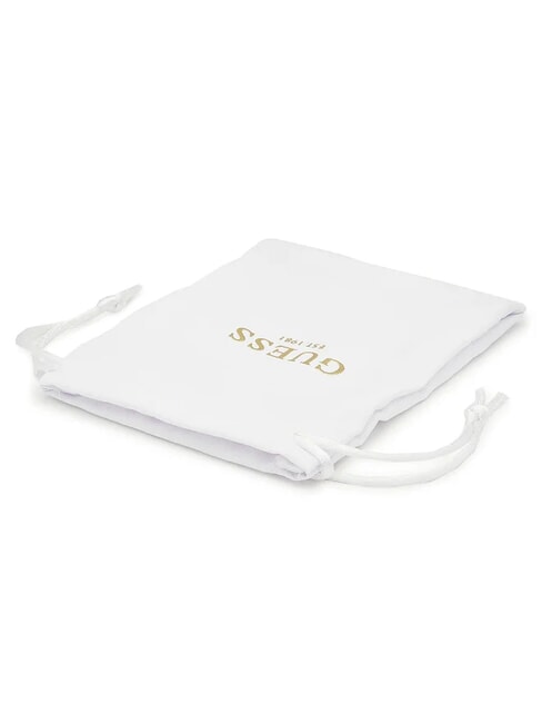 4 LOVE Runde Ohrringe mit 4G-Logo und Strasssteinen gelbes Gold - Ohrringe