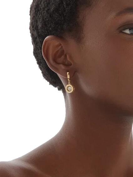 SOLITAIRE Creolen gelbes Gold - Ohrringe