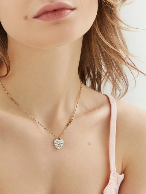 AMORE Halskette mit Herzanh&auml;nger Gold - Halsketten