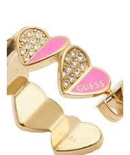 GUESS LOVELY GUESS Emaillierte Herzohrringe Gelbgold/Fuchsia - Ohrringe - 3