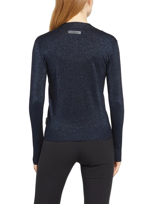 PEACEFUL Lurex-Cardigan mit Kn&ouml;pfen Navy blau - Damenpullover